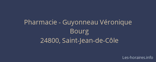 Pharmacie - Guyonneau V&eacute;ronique