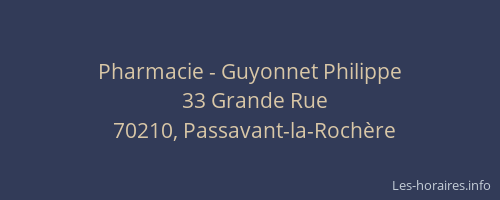 Pharmacie - Guyonnet Philippe
