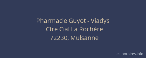 Pharmacie Guyot - Viadys