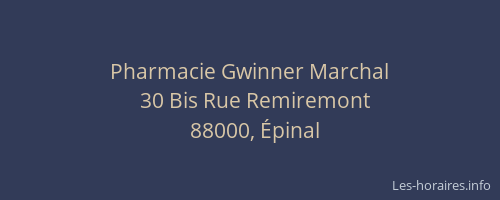 Pharmacie Gwinner Marchal