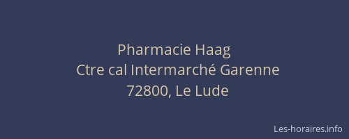Pharmacie Haag