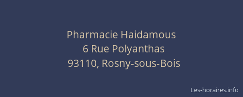 Pharmacie Haidamous