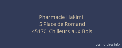 Pharmacie Hakimi