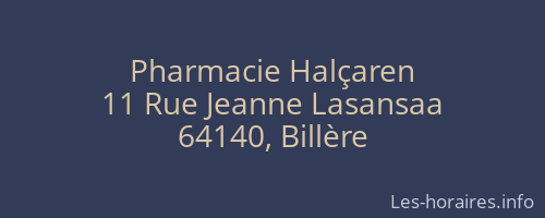 Pharmacie Halçaren