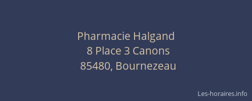 Pharmacie Halgand