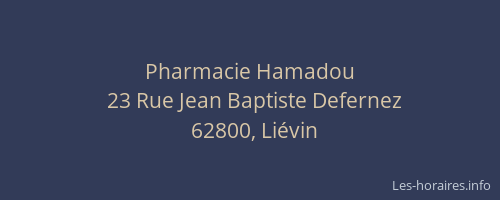 Pharmacie Hamadou