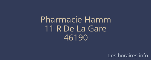 Pharmacie Hamm