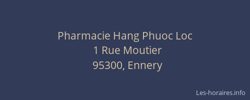 Pharmacie Hang Phuoc Loc