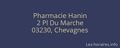 Pharmacie Hanin