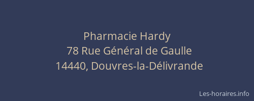 Pharmacie Hardy