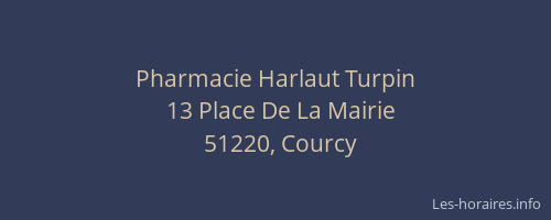 Pharmacie Harlaut Turpin