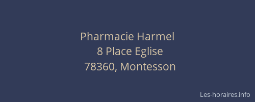 Pharmacie Harmel