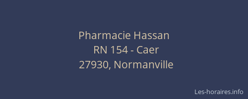 Pharmacie Hassan