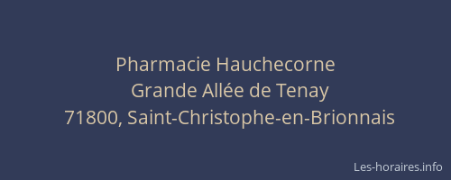 Pharmacie Hauchecorne