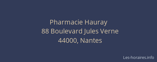 Pharmacie Hauray