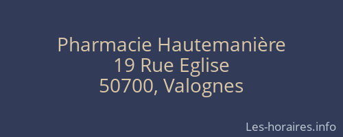 Pharmacie Hautemanière