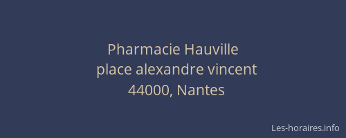 Pharmacie Hauville