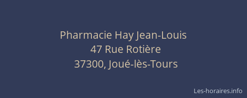 Pharmacie Hay Jean-Louis