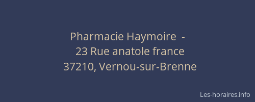 Pharmacie Haymoire  -