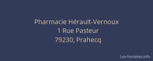 Pharmacie H&eacute;rault-Vernoux