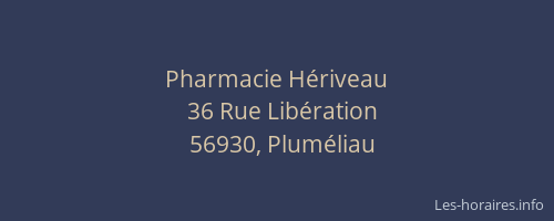 Pharmacie Hériveau