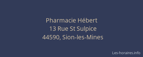 Pharmacie Hébert