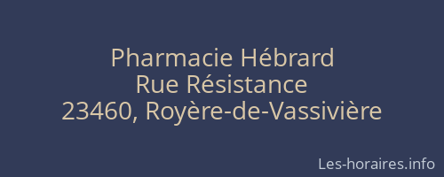 Pharmacie Hébrard
