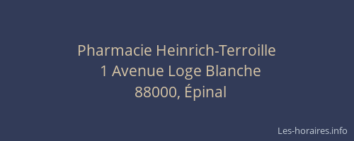 Pharmacie Heinrich-Terroille