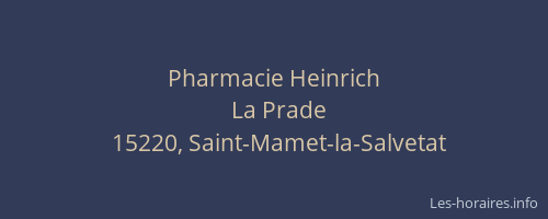 Pharmacie Heinrich