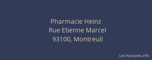 Pharmacie Heinz