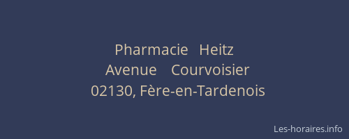 Pharmacie   Heitz