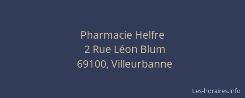 Pharmacie Helfre
