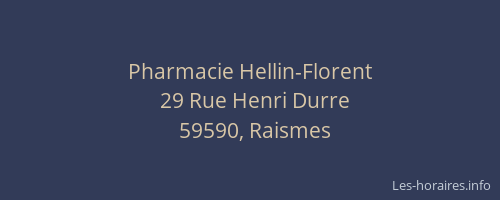 Pharmacie Hellin-Florent