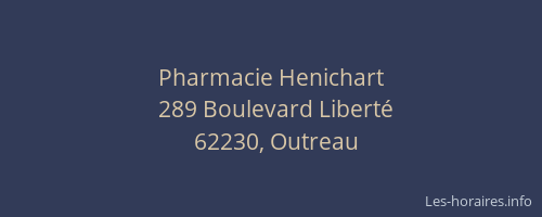 Pharmacie Henichart