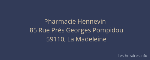 Pharmacie Hennevin