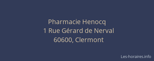 Pharmacie Henocq