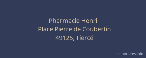 Pharmacie Henri