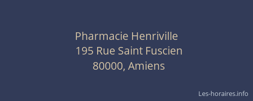 Pharmacie Henriville