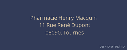 Pharmacie Henry Macquin
