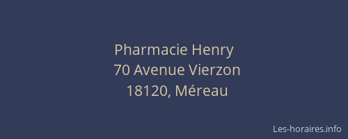 Pharmacie Henry