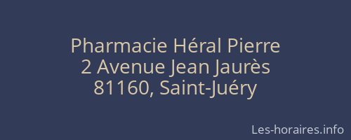 Pharmacie Héral Pierre