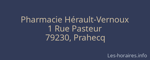 Pharmacie Hérault-Vernoux