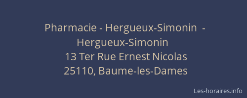 Pharmacie - Hergueux-Simonin  - Hergueux-Simonin