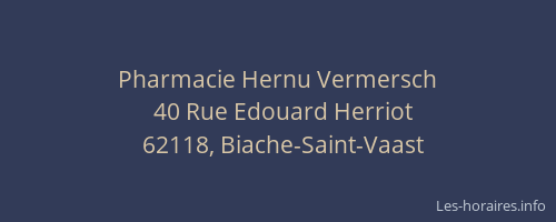 Pharmacie Hernu Vermersch