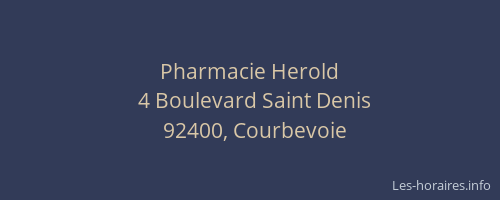 Pharmacie Herold