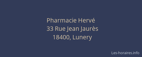 Pharmacie Herv&eacute;