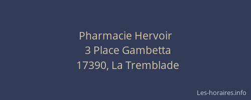 Pharmacie Hervoir