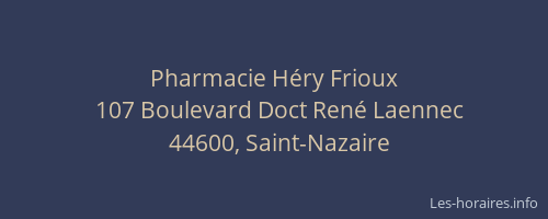 Pharmacie Héry Frioux