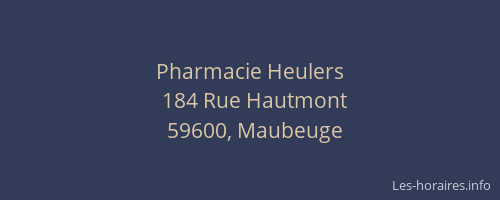 Pharmacie Heulers