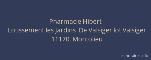 Pharmacie Hibert